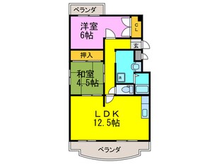 ベイリ－フマンションの物件間取画像